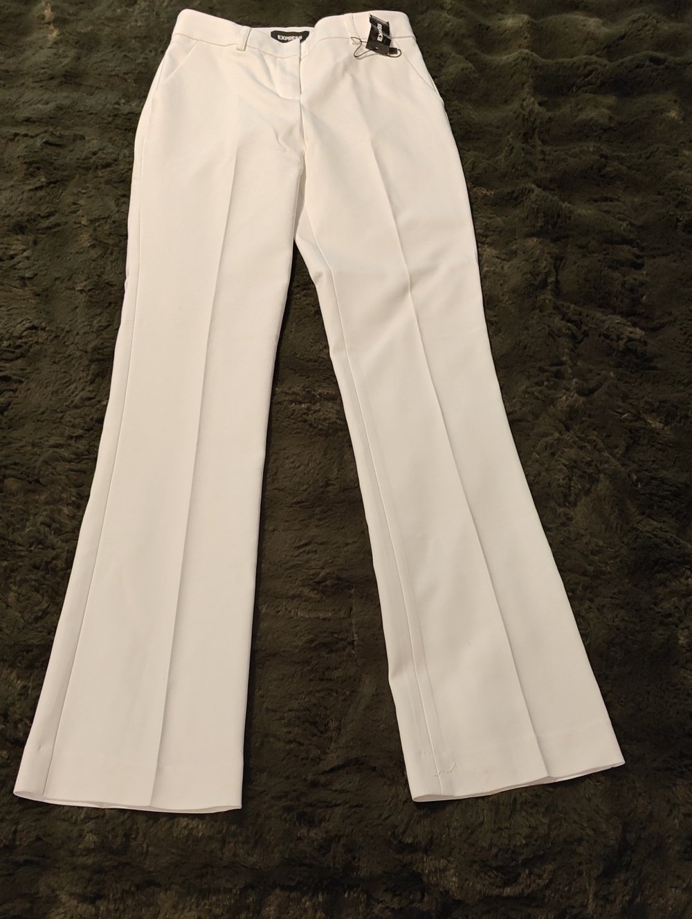 NWT Express Columnist White Boot‑Cut Flare Pants